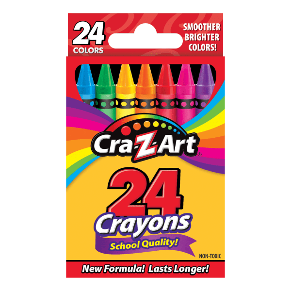 UPC 884920102019 product image for Cra-Z-Art Basic Crayons, Assorted Colors, Box Of 24 Crayons | upcitemdb.com