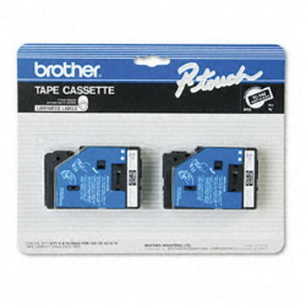 UPC 012502050612 product image for Brother® TC-34Z White-On-Black Tapes, 0.38