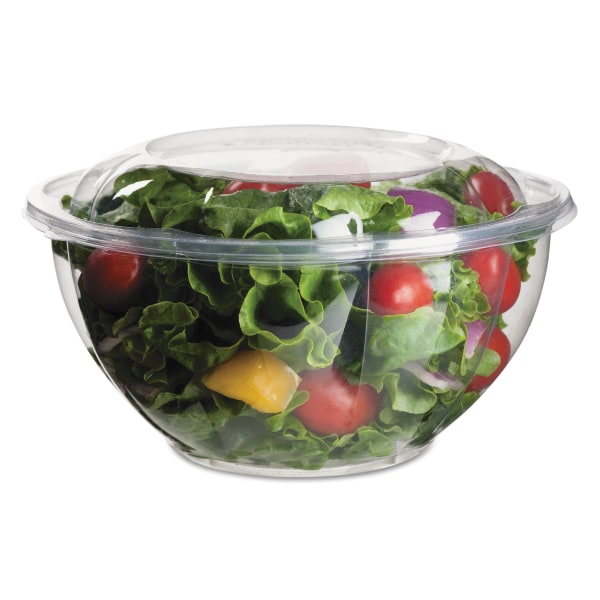 Eco-Products EP-SB32 32 oz. Renewable and Compostable Salad Bowls with Lids (150/Carton)
