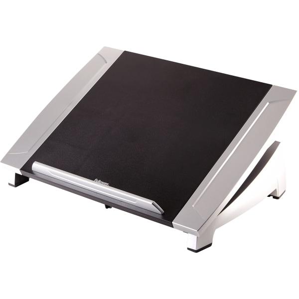 Fellowes Office Suites 15.06W x 10.5D Plastic Laptop Riser, Black/Silver (8032001) | Quill