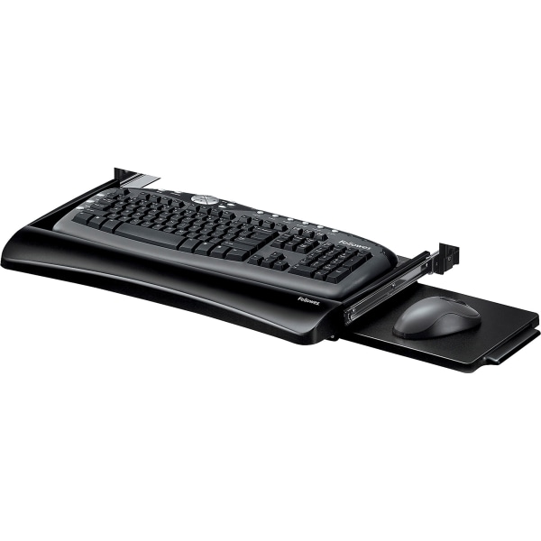 Fellowes Office Suites Underdesk Keyboard Drawer, Black/Silver (9140305) (B0002LD0ZY)
