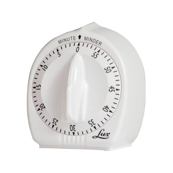 EAN 6788822017980 product image for Lux Classic Mechanical 60-Minute Timer, White, Pack Of 2 | upcitemdb.com