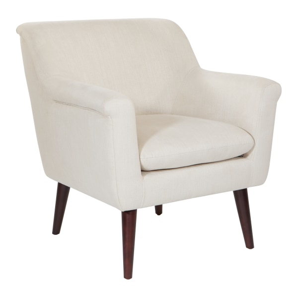 Office Star Dane Accent Chair, Wheat/Dark Coffee