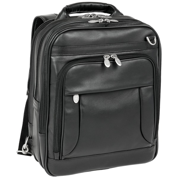 McKlein 15.4 Inch Lincoln Park 3-Way Leather Computer Brief Pack - 41655