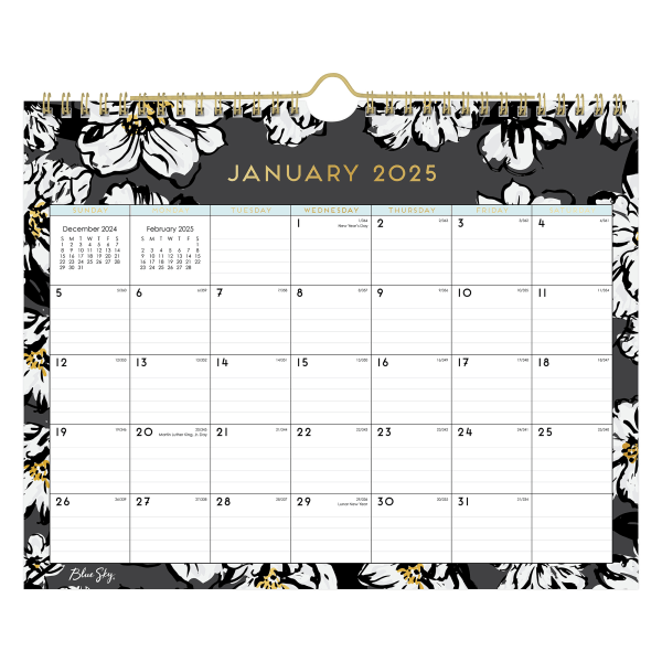 Assorted Things For Office, Wall Calendar, Notebook, White Paper And More 