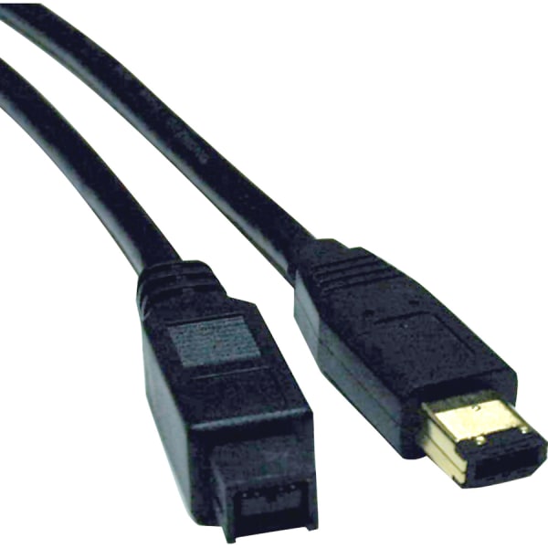 Eaton Tripp Lite Series FireWire 800 IEEE 1394b Hispeed Cable 9pin6pin MM 6 ft 183 m IEEE 1394 cable F017006 Eaton Tripp Lite Series FireWire 800 IEEE 1394b Hispeed Cable 9pin6pin MM 6 ft 183 m IEEE 1394 cable F017006