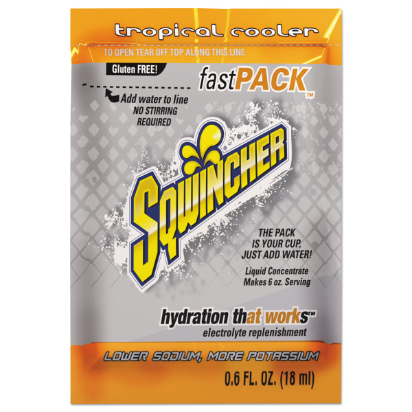 UPC 075880000662 product image for Sqwincher Fast Pack® Electrolyte Replenishment Concentrate, Tropical Cooler, 0.6 | upcitemdb.com