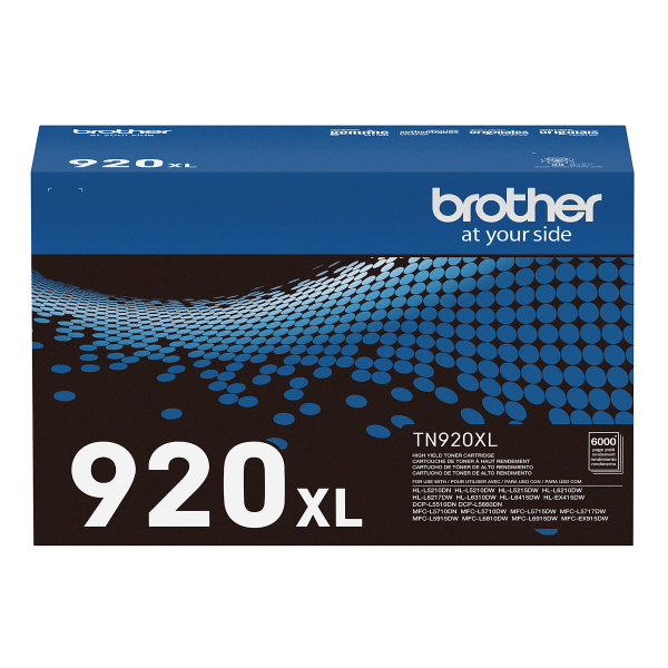 brother genuine tn920xl high-yield toner cartridge
