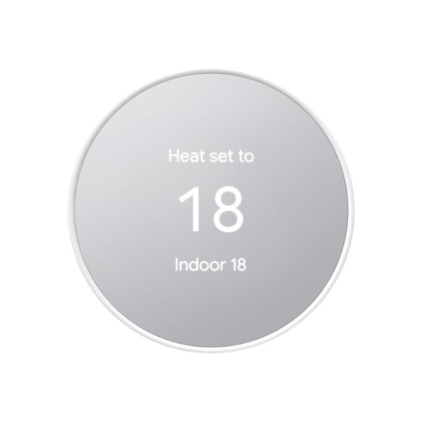 Nest HVAC System Programmable Smart Thermostat With Sensor, White