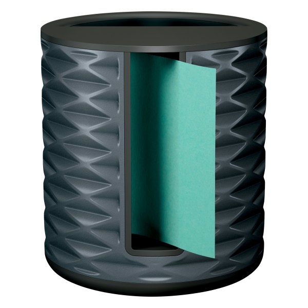 Post-it Pop-up Vertical Dispenser for 3 x 3 Notes, Black/Gray (ABS-330-B) | Quill