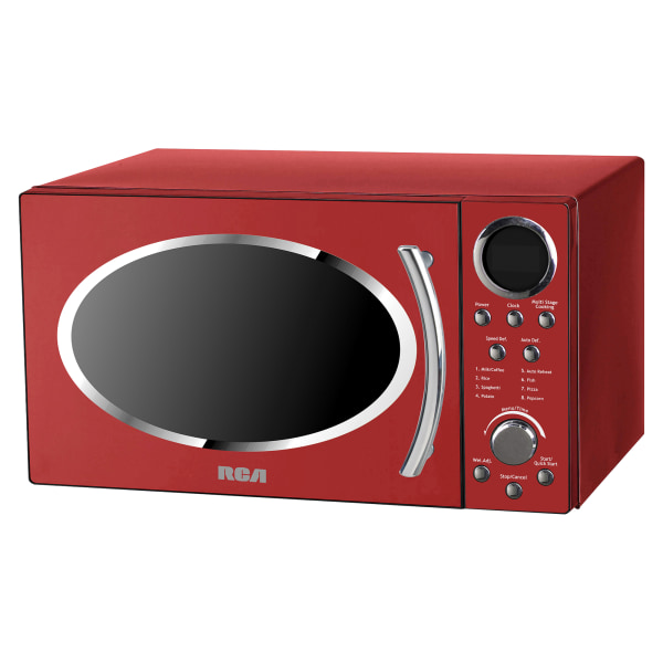 UPC 058465801304 product image for RCA 900-Watt Retro Countertop Microwave, 0.9 Cu. Ft., Red | upcitemdb.com