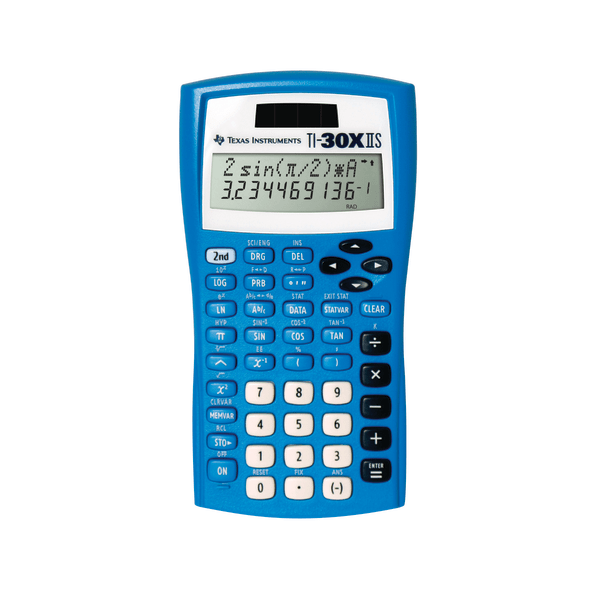 Texas Instruments TI-30XIIS Blue Scientific Calculator for High School Math and Science