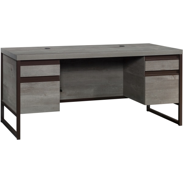 Manhattan Gate 4 Drawer Executive Desk Mystic Oak - Sauder
