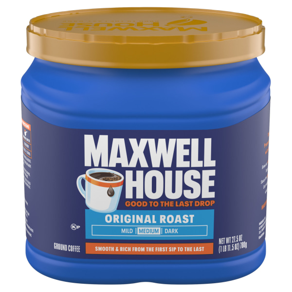 Maxwell House Original Medium Roast Ground Coffee  27.5 oz Canister  Medium