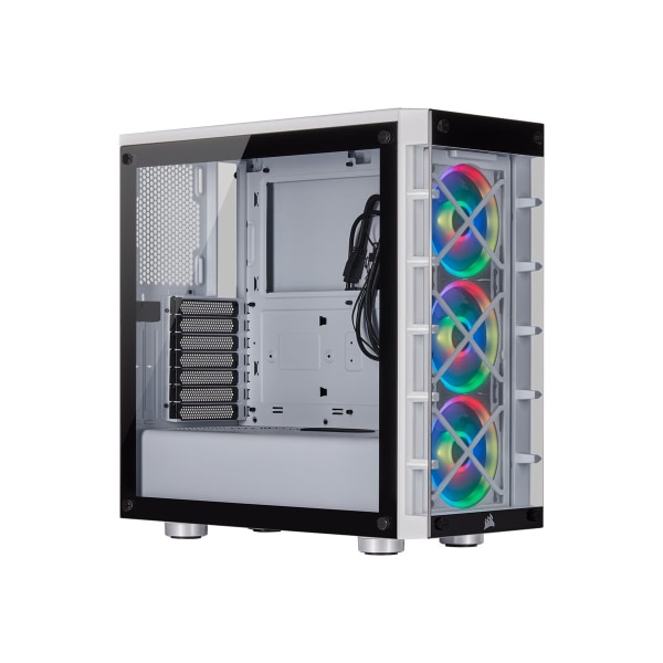 UPC 840006617747 product image for Corsair iCUE 465X RGB Mid-Tower ATX Smart Case - White - Mid-tower - White -  | upcitemdb.com