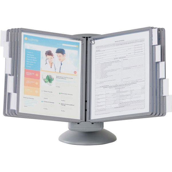 Photos - File Folder / Lever Arch File Sherpa � Motion Desk Reference System, Graphite, 10 Panels 553937
