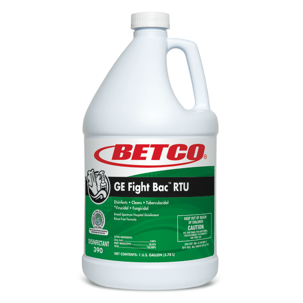 Betco GE Fight- Bac RTU Disinfectant, 128 Oz, Case of 4 -  3900400