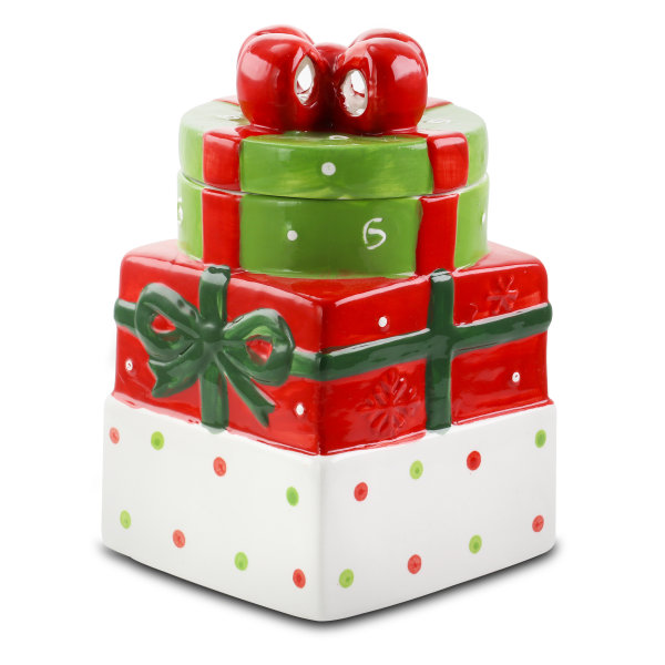 Christmas Estate 7.5 Gift Box Cookie Jar