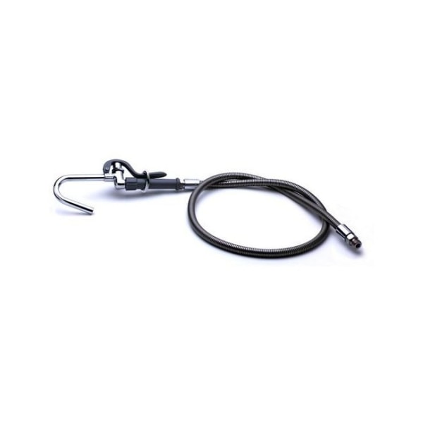 T&S Brass Hose And Pot Filler Valve Assembly, 5 Hose, Stainless - B-0102-A - Hardware Install the T&S Brass Hose And Pot Filler Valve As sku B-0102-A