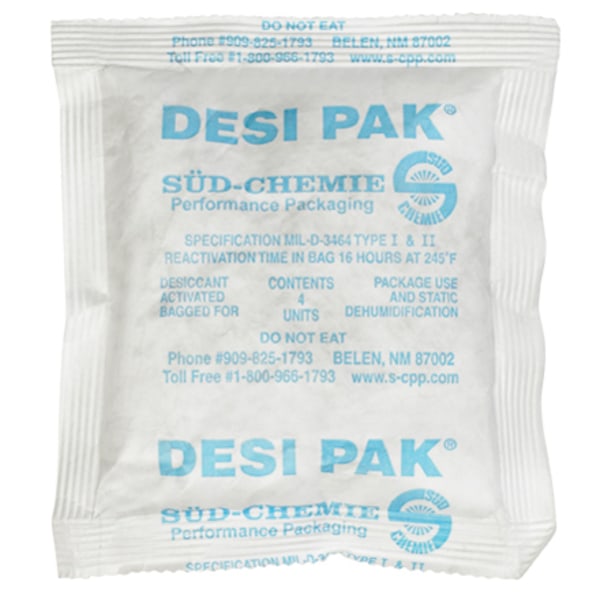 Tyvek Clay Desiccants - 34 Gallon Drum 5 x 5 1/2 x 1/2, Case of 500