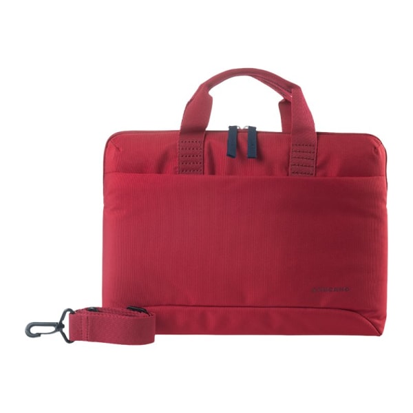 Tucano Milano Italy Smilza super slim bag/sleeve with strap for notebook 13.3 and 14 - Red - Shock Resistant Interior - Neoprene Corner - Handle, Sh