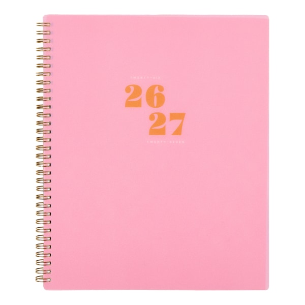 Organized by Happy Planner 12-Month Monthly/Weekly Big Twin Loop Planner, 8-1/2" x 11", Color Form Play, July 2026 - June 2027, Total Qty 1