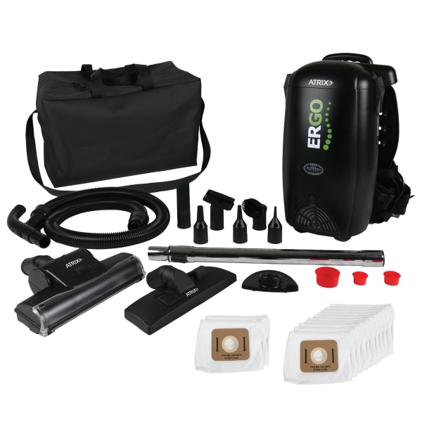 Atrix Commercial 8-Qt. Ergo Backpack Vacuum & Blower with Multisurface Accessory Bundle (C8EVB) | Quill