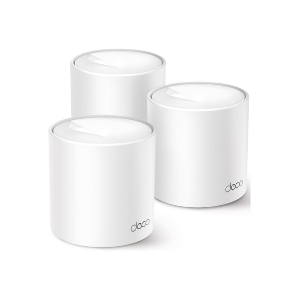 TP-Link Deco W4500 V1 - Wi-Fi system - (3 routers) - up to 5,600 sq.ft - mesh 1GbE - Wi-Fi 6 - Dual Band
