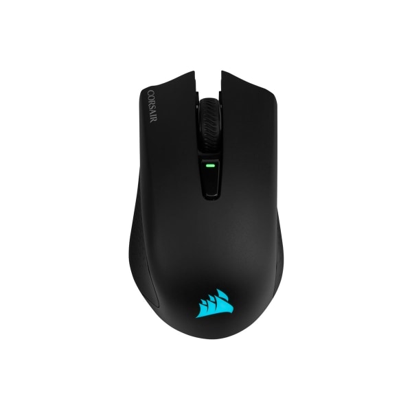 Corsair HARPOON RGB WIRELESS Gaming Mouse - Optical - Cable/Wireless - Bluetooth - 2.40 GHz - Rechargeable - Black - USB Type A - 10000 dpi - 6 Progra