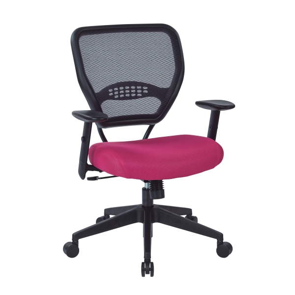 Office Star Professional Ergonomic Mid-Back AirGrid Managers Chair, Pink