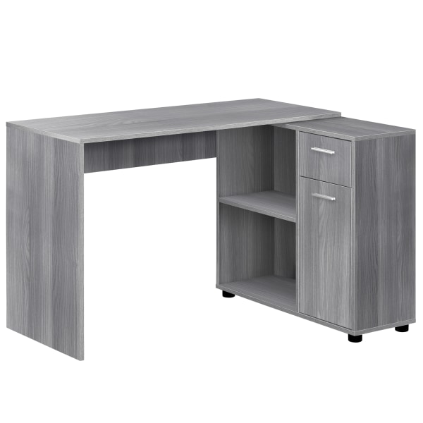 Office Depot And Officemax For Monarch Specialties Corner Computer Desk With Storage Cabinet Gray Ibt Shop