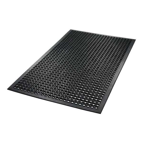 Crown Safewalk-Light Drainage Safety Mat  Rubber  36 x 60  Black -CWNWSCT35BK