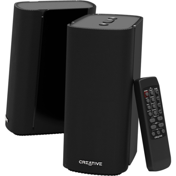 Creative Labs 51MF1690AA002 T100 Stereo Computer Speakers - Black