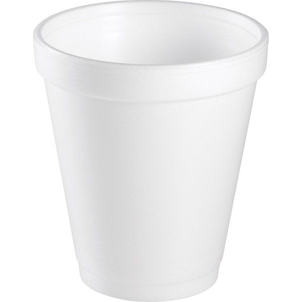 Dart® Insulated Foam Drinking Cups, White, 8 Oz, Box Of 1,000 Cups -  8J8