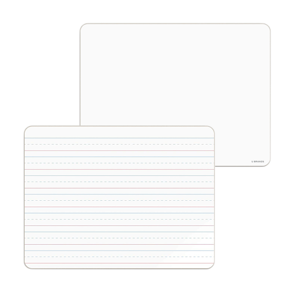 U Brands Non-Magnetic Double Sided Dry Erase Lap Boards, 13 X 10, 10 Pack