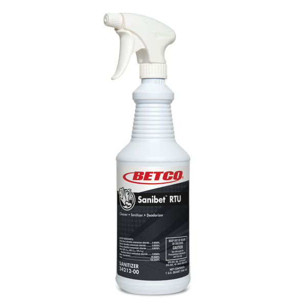 Betco® Sanibet Multi-Range Sanitizer, 32 Oz, Case Of 12 Containers -  3421200