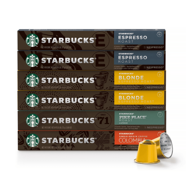 Starbucks® Single-Serve Coffee Freshpacks, Variety Pack, Carton Of 60, 6 x 10 Per Box -  51958