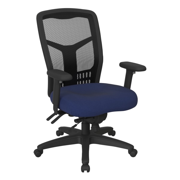 Office Star ProGrid Mesh High-Back Managers Chair, Navy