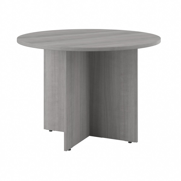 Bush Business Furniture 42"" Round Conference Table, Platinum Gray, Standard Delivery -  99TB42RPG
