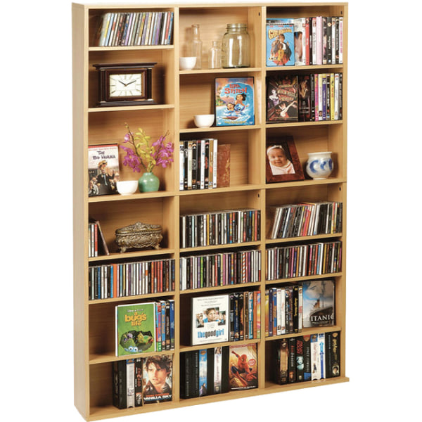 Atlantic Oskar 756 Media Cabinet Maple Finish