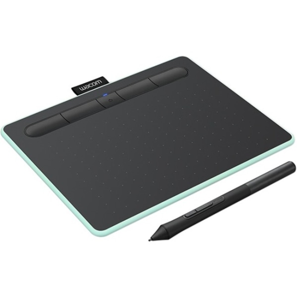 Wacom - Intuos Graphic Drawing Tablet for Mac, PC, Chromebook & Android (Small) with Software Included (Wireless) - Pistachio