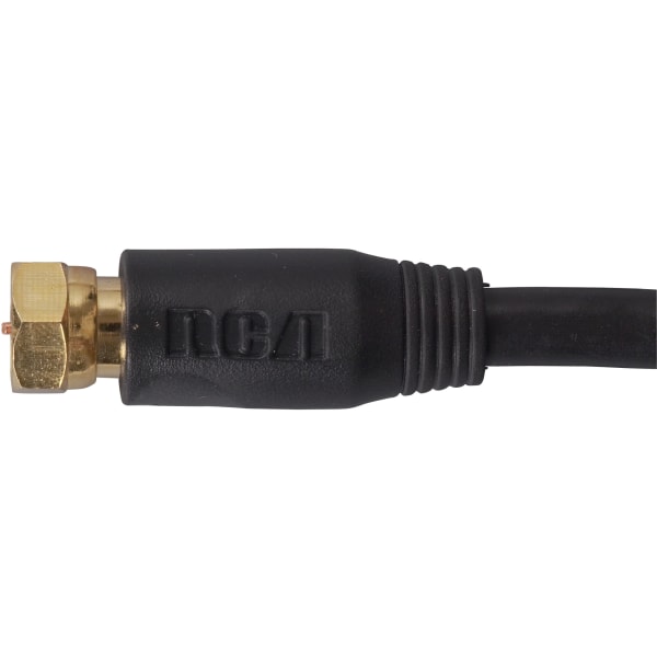 Rca Vhb6111r Rg6 Coaxial Cable (100ft; Black)