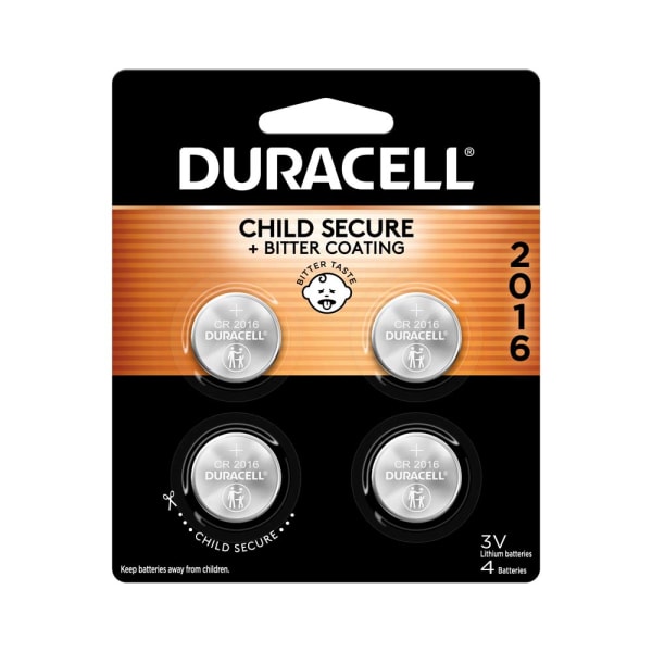 UPC 041333663890 product image for Duracell® 2016 3V Lithium Coin Batteries, Pack of 4 | upcitemdb.com