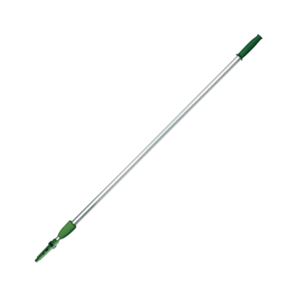 Unger Opti-loc Aluminum Extension Pole  8ft  Two Sections  Green/Silver