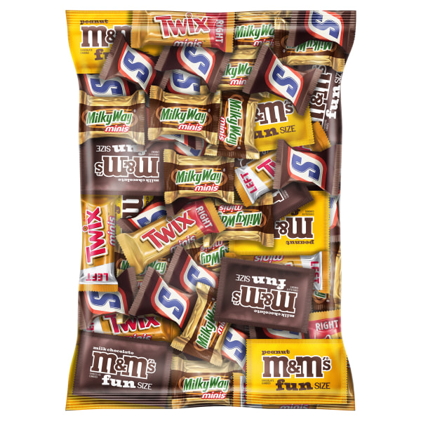 MARS Chocolate Favorites Minis Candy Bars Variety Bag, 62.6 Oz