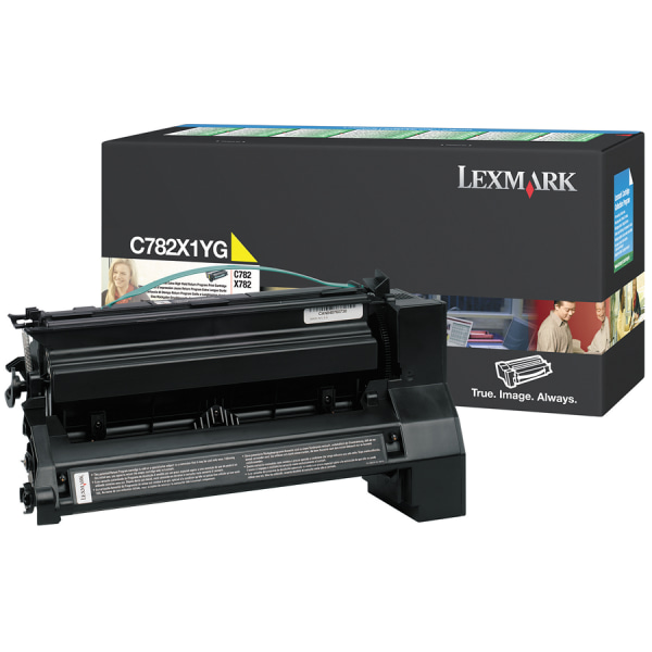 Lexmark™ C782X1YG Yellow Extra-High Yield Toner Cartridge