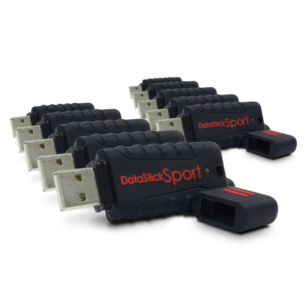 Centon DataStick Pro USB 20 Flash Drives 2GB Sport Black Pack Of 10 Flash Drives DSW2GB10PK