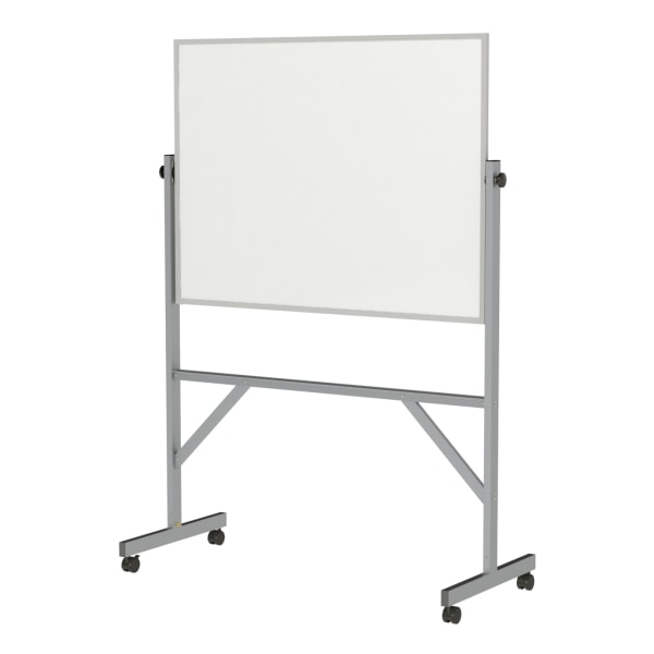 Ghent Reversible Magnetic Dry-Erase Whiteboard, 72"" x 53"", Aluminum Frame With Silver Finish -  ARM1M134