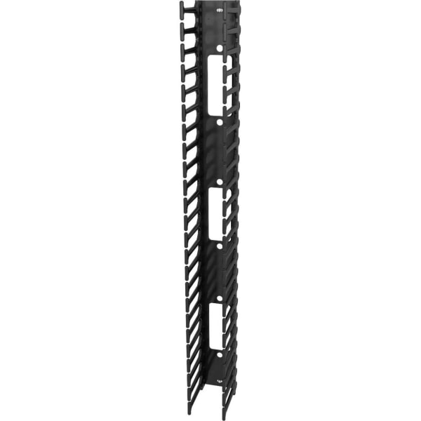 Photos - Cable (video, audio, USB) Vertiv Vertical Cable Manager for 800mm Wide 48U - Black - 2 Pack - 48U Rack Height - 19" Panel Width - Metal VRA1017 