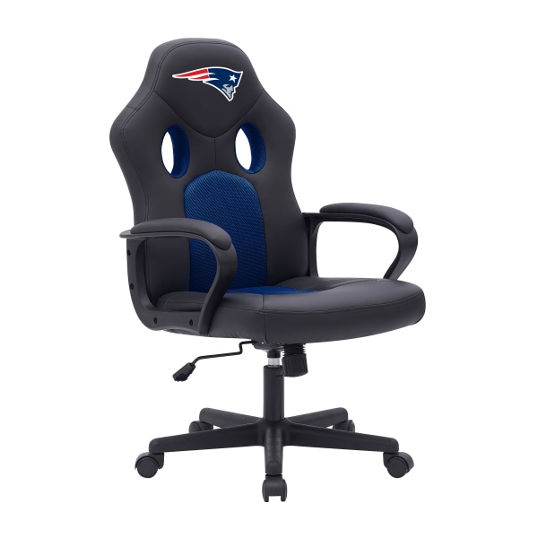 Imperial NFL Vision Faux Leather/Mesh High-Back Computer Gaming Chair, New England Patriots